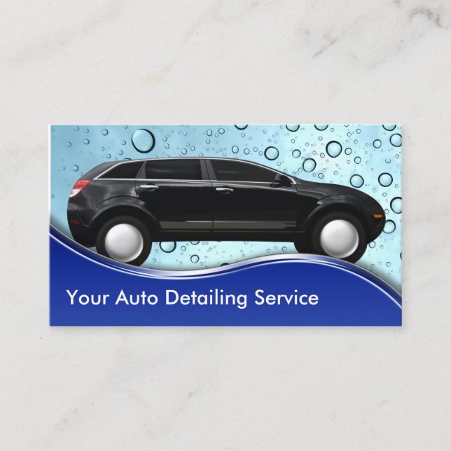 Tarjetas de visita de detalle autos (Anverso)
