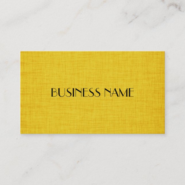 Tarjetas de visita de diseño amarillo (Anverso)