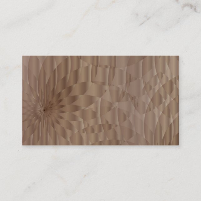 Tarjetas de visita de diseño Aztec Brown (Anverso)