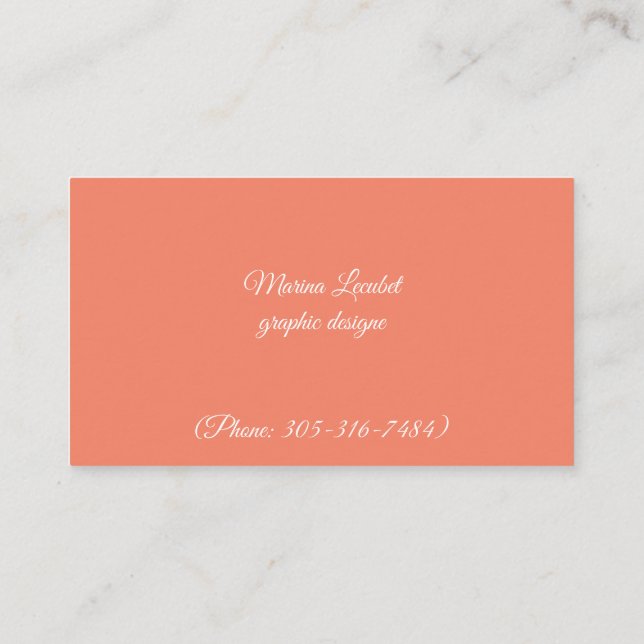 Tarjetas de visita de diseño digital (Reverso)