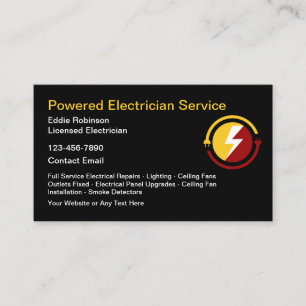 Tarjetas de visita de diseño moderno para electrod