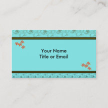 Tarjetas de visita de diseño retro