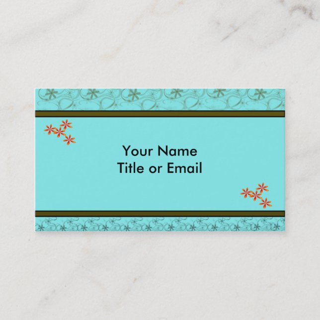 Tarjetas de visita de diseño retro (Anverso)