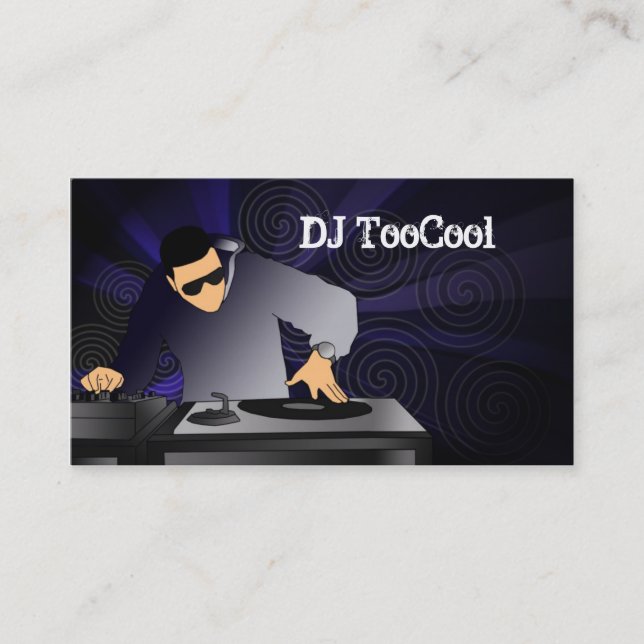 Tarjetas de visita de DJ (Anverso)