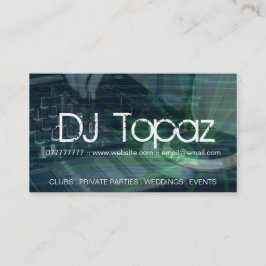 Tarjetas de visita de DJ