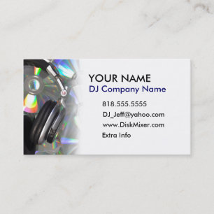Tarjetas de visita de DJ