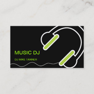 Tarjetas de visita de DJ de la música