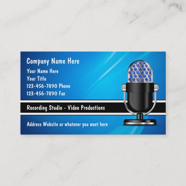 Tarjetas de visita de DJ de la música (Anverso)