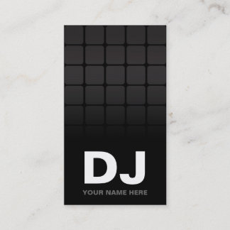 Tarjetas de visita de DJ de la pendiente de Techno