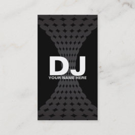Tarjetas de visita de DJ de la pendiente de Techno