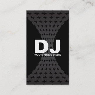 Tarjetas de visita de DJ de la pendiente de Techno