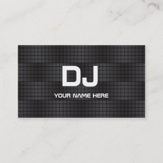 Tarjetas de visita de DJ de la pendiente de Techno