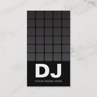 Tarjetas de visita de DJ de la pendiente de Techno