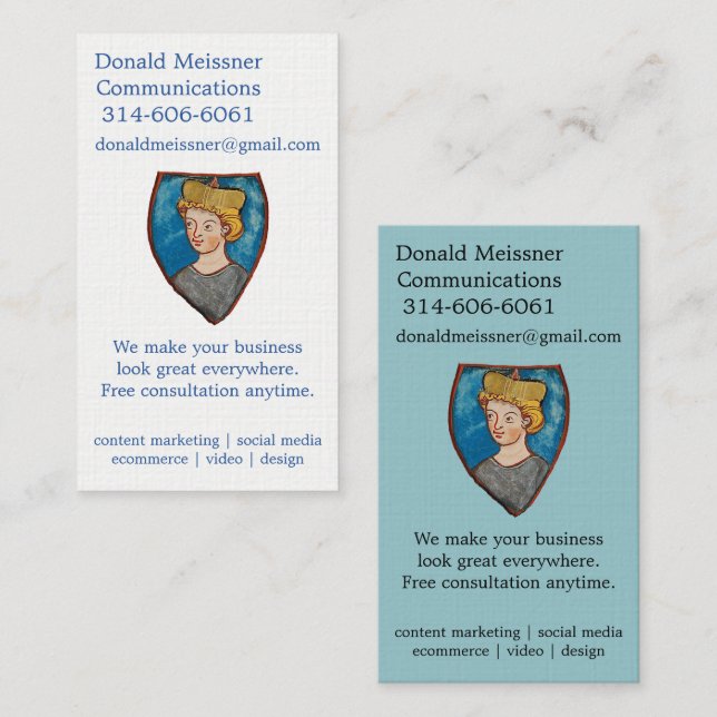 Tarjetas de visita de DMC (Anverso / Reverso)