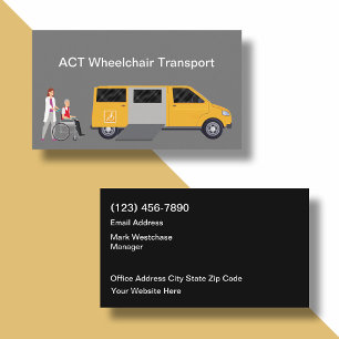 Tarjetas de visita de doble lado para el transport