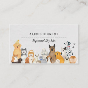 Tarjetas de visita de Dog Sitter