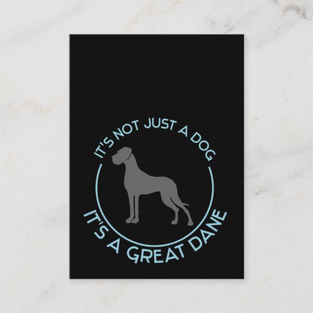 Tarjetas de visita de Dogos Alemanes (Anverso)