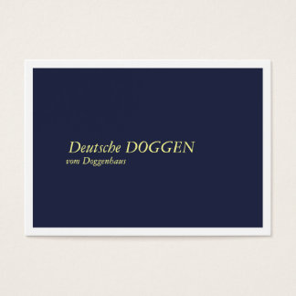 Tarjetas de visita de dogos alemanes