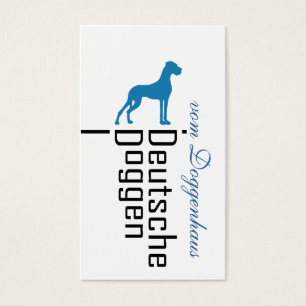 Tarjetas de visita de Dogos Alemanes