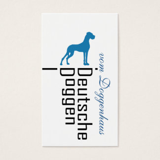Tarjetas de visita de Dogos Alemanes