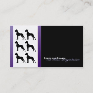 Tarjetas de visita de Dogos Alemanes