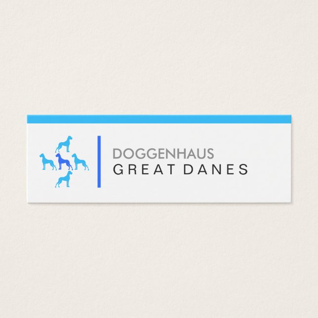 Tarjetas de visita de dogos alemanes (Frente)