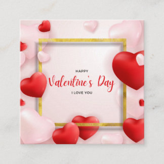 tarjetas de visita de el día de San Valentín