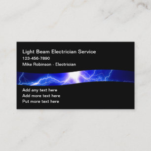 Tarjetas de visita de Electricidad más Coolest