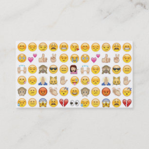 tarjetas de visita de emoji