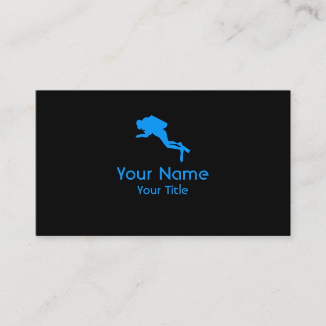 Tarjetas de visita de encargo azules negras del (Anverso)