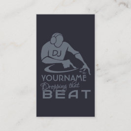 Tarjetas de visita de encargo de DJ