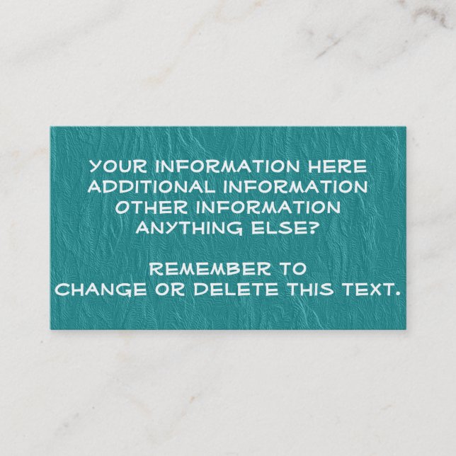 Tarjetas de visita de encargo de la armonía (Anverso)