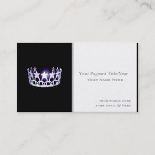 Tarjetas de visita de encargo de la corona del