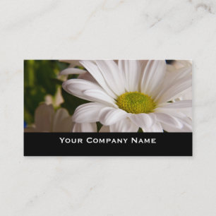 Tarjetas de visita de encargo de la flor blanca
