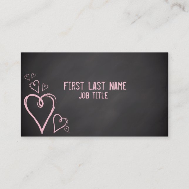 Tarjetas de visita de encargo de la letra de la (Anverso)