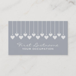 Tarjetas de visita de encargo de los corazones de