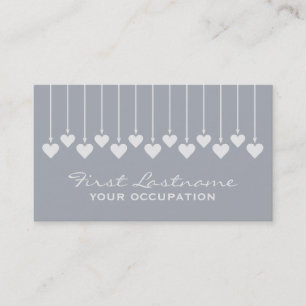 Tarjetas de visita de encargo de los corazones de