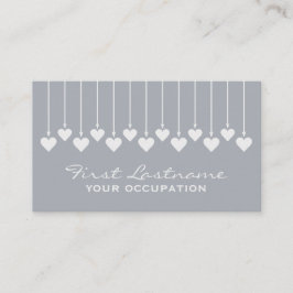 Tarjetas de visita de encargo de los corazones de