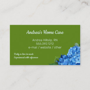 Tarjetas de visita de encargo de los Hydrangeas