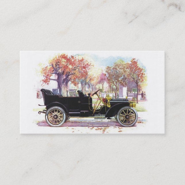 Tarjetas de visita de encargo del coche del (Anverso)
