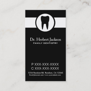 Tarjetas de visita de encargo del dentista