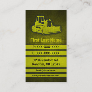 Tarjetas de visita de encargo del grunge amarillo