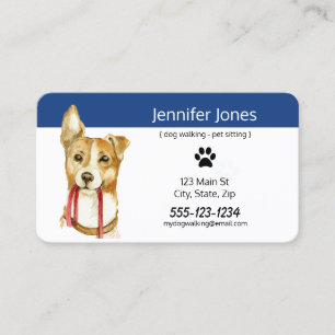 Tarjetas de visita de encargo del mascota - perro