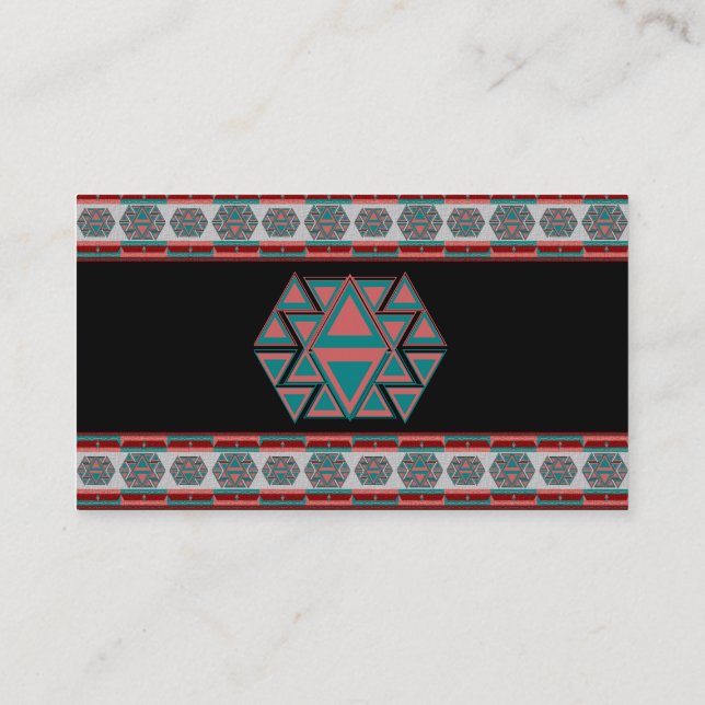 Tarjetas de visita de encargo del modelo azteca (Reverso)