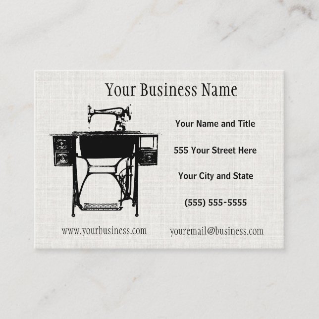 Tarjetas de visita de encargo del sastre o del (Anverso)