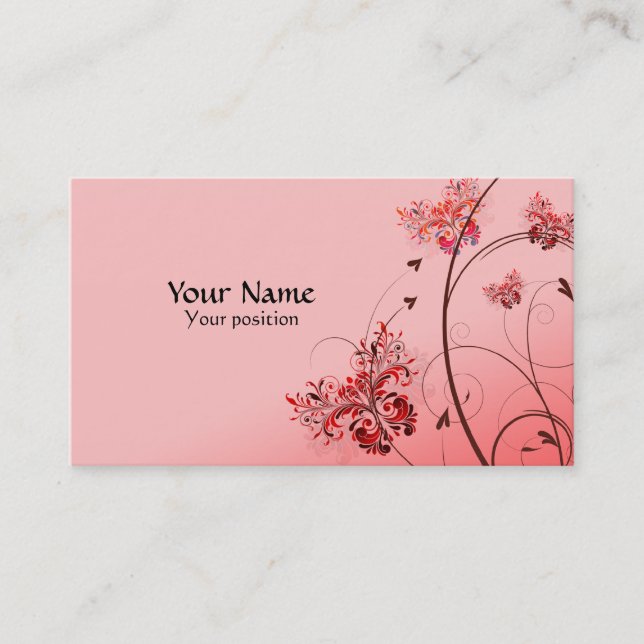 Tarjetas de visita de encargo elegantes (Anverso)