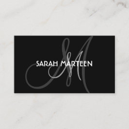 Tarjetas de visita de encargo grises negras