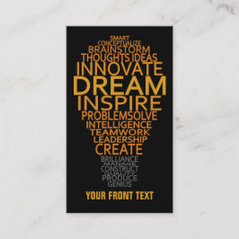 Tarjetas de visita de encargo inspiradoras de la