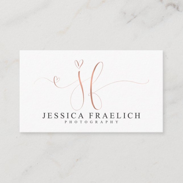 Tarjetas de visita de encargo para Jessica (Anverso)
