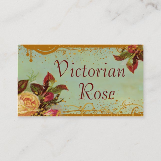 Tarjetas de visita de encargo subiós Victorian del (Anverso)